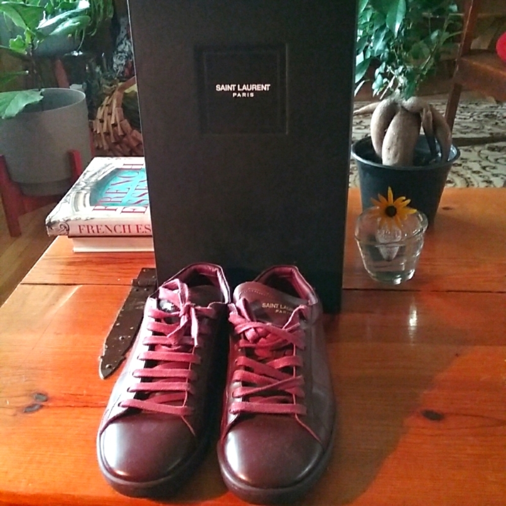 Saint Laurent sneakers in burgundy/wine